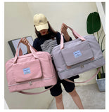 Large Capacity Folding Trolley Portable Travel Bag For Women