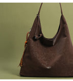Simple Retro Large-capacity Shoulder Bag For Women