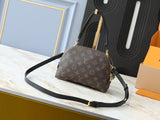 Crescent Double Zipper Handbag