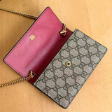 GG Supreme canvas mini bag with cherries