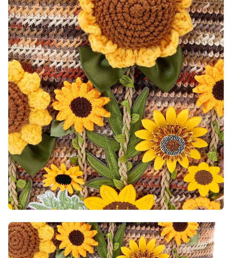 Sunflower Time designer original shoulder bag