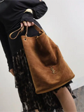 NIKI soft suede bucket bag