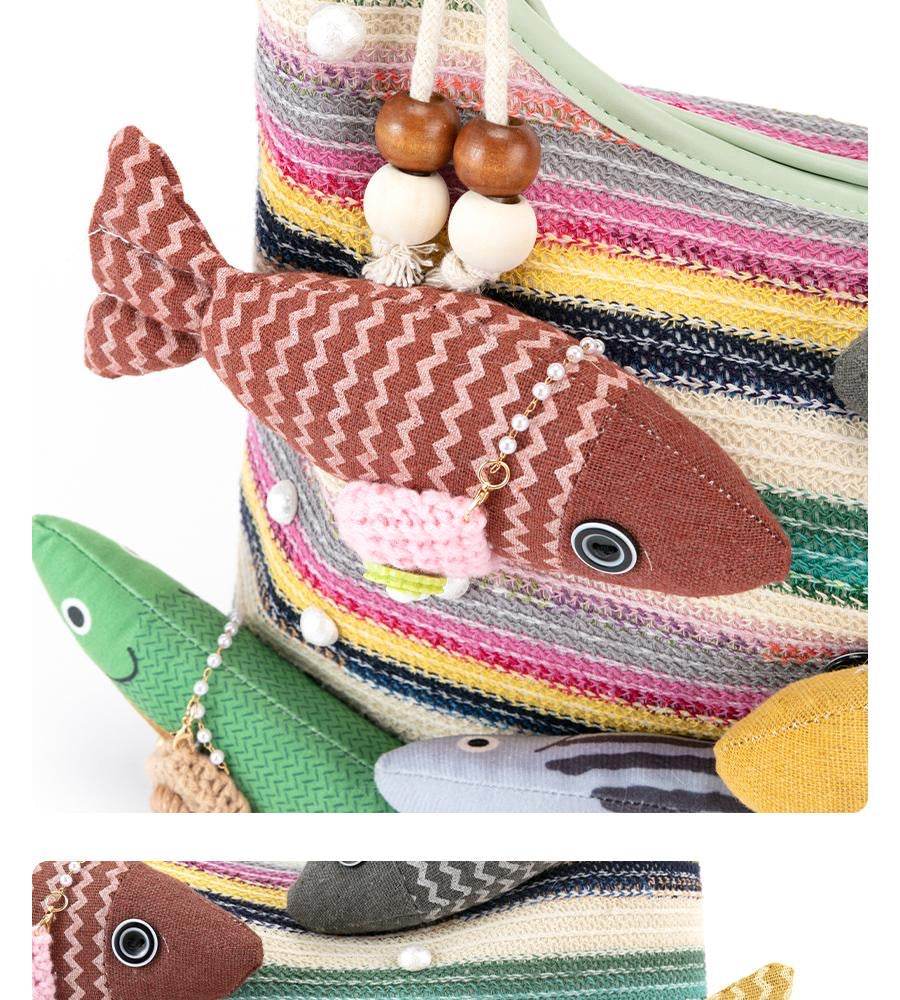 Many Fish designer original shoulder bag