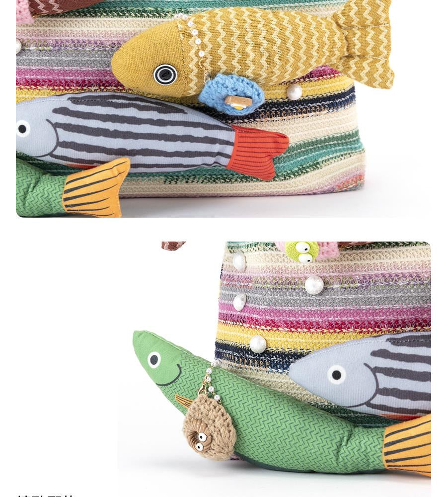 Many Fish designer original shoulder bag