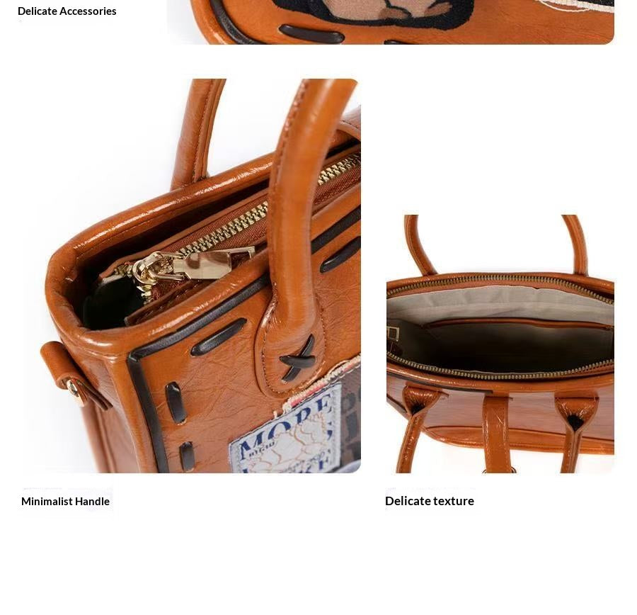 Fighting Godzilla designer original handbag