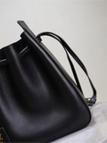 bucket bag in leather