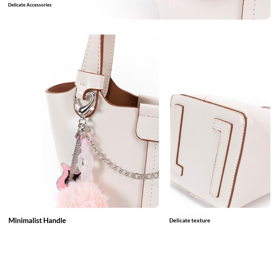 Pink & White Dream designer original handbag