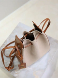 Canvas bucket bag