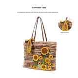 Sunflower Time designer original shoulder bag