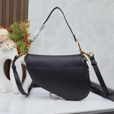 Grained Calfskin Saddle Bag