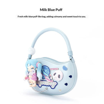 Milk Blue Puff designer original handbag
