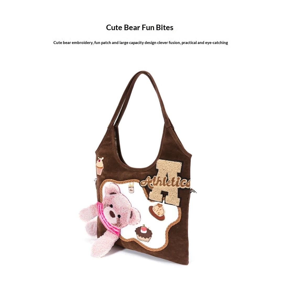 Cute Bear Fun Bites designer original shoulder bag
