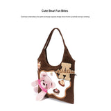 Cute Bear Fun Bites designer original shoulder bag