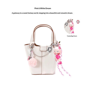 Pink & White Dream designer original handbag