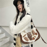 Millennium Button Niche Cute Crossbody Y2g Crescent Shoulder Bag For Women