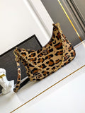 Leopard Print Hobo Bag