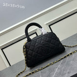 Black Cambon Line Boston Bag