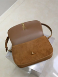 SOLFERINO MINI BOX SAINT LAURENT LEATHER BAG suede