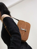 SOLFERINO MINI BOX SAINT LAURENT LEATHER BAG suede