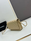 Mini Wallet On Chain in Beige