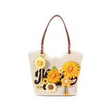 Summer Sunflower designer original shoulder bag