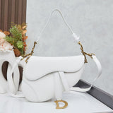 Grained Calfskin Saddle Bag