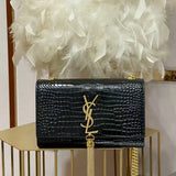 small Kate series small crocodile pattern tassel bag