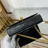 small Kate series small crocodile pattern tassel bag