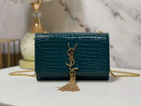 small Kate series small crocodile pattern tassel bag