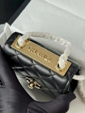 Lambskin Quilted Mini Trendy Cc Chain Wallet