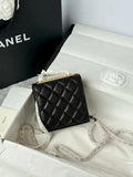 Lambskin Quilted Mini Trendy Cc Chain Wallet