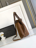 Suede Buckle Handbag