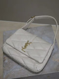 white gold buckle LE 57 series quilted underarm bag