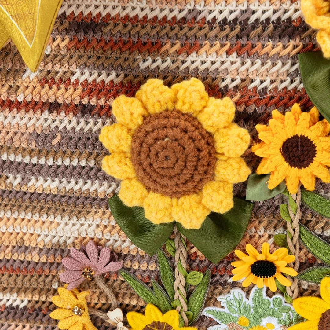 Sunflower Time designer original shoulder bag