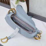 Grained Calfskin Saddle Bag