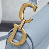 Grained Calfskin Saddle Bag