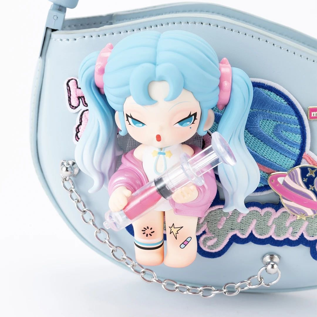 Milk Blue Puff designer original handbag