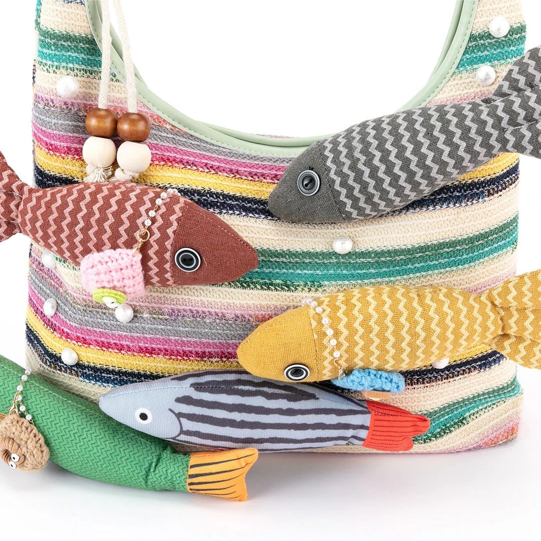 Many Fish designer original shoulder bag