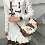 Millennium Button Niche Cute Crossbody Y2g Crescent Shoulder Bag For Women