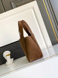 Mini suede shopping bag