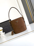 suede bucket bag