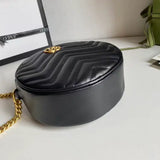 GG Marmont series round quilted shoulder bag