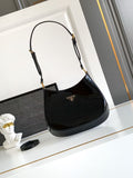 Patent leather underarm bag