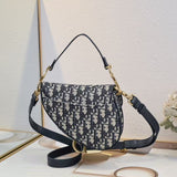 Grained Calfskin Saddle Bag