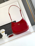 Patent leather underarm bag