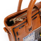 Fighting Godzilla designer original handbag