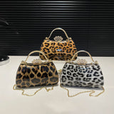Leopard Print Fashion Retro Crossbody Bag For Women