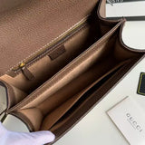 Classic monogram red and green webbing handbag