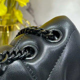 Loulou Puffer mini double chain bag