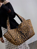 leopard print Bea shopping bag